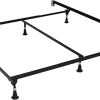Kaia Mid-Century Modern Walnut Brown King Size Platform Bed Frame 4