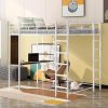 Merax Twin Bunk Bed Frames with Storage Drawers and Safety Rails Espresso 4