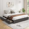 White Full Over Full Bunk Bed with Storage and Drawers for Kids 3