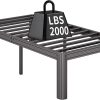 Full Size Metal Bed Frame 14 Inch Platform No Box Spring Easy Assembly 3