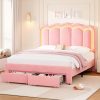 Queen Size Metal Bed Frame 12 Inch Heavy Duty Steel Slat Foundation 4