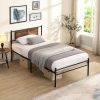 Green Velvet Queen Bed Frame with Adjustable Headboard and Wooden Slats 3