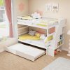 LUSPAL Twin Size Wood Daybed with Trundle and Storage for Bedroom 4