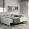 Harper Bright Solid Wood Full Daybed Frame No Box Spring White