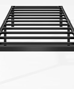 Twin Metal Bed Frame 18 Inch Height No Box Spring Required Storage 2