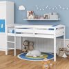 Modern Queen Size Upholstered Bed Frame with Wingback Headboard 4
