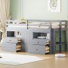 Montessori Twin Floor Bed Frame with House-Shaped Roof in White 3
