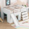 Queen Metal Platform Bed Frame with Large Storage Easy Assembly Black 3