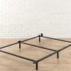 King Size Wood Platform Bed Frame Storage with Bookcase Headboard 4