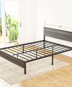 Weehom Queen Size Bed Frame Metal Platform Bed No Box Spring Needed 2