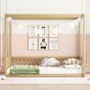 Queen Size Bed Frame with Drawers LED Light and Storage Headboard 4