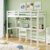 Queen Size Platform Bed with Storage Drawers and Bookcase Headboard 4