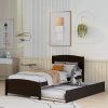 HOOMIC 14 Inch Queen Metal Bed Frame with Rustic Wood Footboard 3