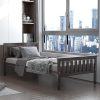 Fameill Full Size LED Metal Bed Frame with Charging Station and Storage 3