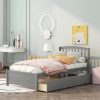 GAOMON Full Size Bed Frame with Storage Drawers and Charging Station 3