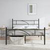 Heavy Duty Hook-On Bed Frame with Headboard and Footboard Brackets 4