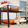 Gray Full Loft Bed with Desk and Storage for Kids and Teens 4