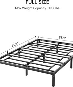 Sturdy Metal Bed Frame No Box Spring Required Easy Assembly 10 Inch 2