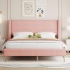 Farmhouse King Size Wood Bed Frame with Sliding Storage Cabinets 3 Farmhouse King Size Wood Bed Frame with Sliding Storage Cabinets 3