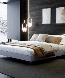 SUMELL Full Size Bed Frame 14 Inch Platform Tool-Free Assembly Gray