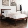 Queen Size Wood Platform Bed Frame with Storage and USB Headboard 4