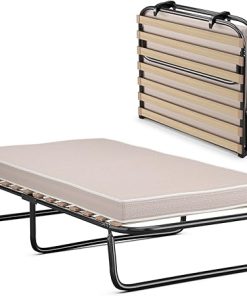 GOFLAME Folding Cot Rollaway Bed with Memory Foam Mattress for Adults 2