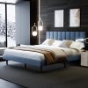 Harper Bright Full Bed Frame with Trundle for Kids Teens Adults White 3