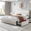 Stainless Steel Full Size Canopy Bed Frame Sturdy Metal Design 4