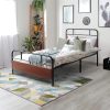 Full Size Bed Frame with Headboard and Charging Station for Storage 3