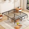 Heavy Duty 14 Inch King Size Bed Frame Easy Assembly Noise Free Black