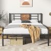 Modway Margo Queen Wood Platform Bed Frame Walnut Finish 3