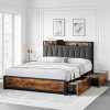 VECELO 18 Inch Twin Metal Bed Frame with Heavy Duty Steel Slats 4
