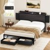 Elephance Pink Twin Bed Frame with Headboard and Storage Space 4