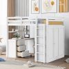 Twin Bed Frame with 2 Storage Drawers and Charging Station, Gray 3