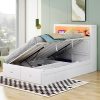 Miusocal Wood Slatted Floor Bed Frame, Folding Bed Frame, Pallet Bed Frame, Wooden Mattress Support, Guest Tatami Mat, Floor Sleep Bedding(Queen-59.1×78.7”) 4