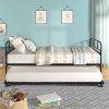 Heavy Duty Walnut Full Bed Frame with Wooden Headboard No Box Spring 3