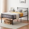 Low Loft Bed with Rolling Portable Desk and Storage for Kids 4