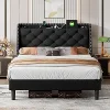 Queen Size Metal Bed Frame with Iron Headboard and Heavy Duty Slats 4