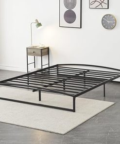 Low Profile Full Size Bed Frame 10 Inch Metal Foundation No Box Spring Low Profile Full Size Bed Frame 10 Inch Metal Foundation No Box Spring