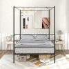 Alkmaar 14 Inch Twin Metal Bed Frame with Steel Slat Support Black 3