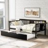 Modern Full Size Bed Frame with Twin Trundle and 2 Drawers in White 4 Modern Full Size Bed Frame with Twin Trundle and 2 Drawers in White 4