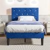 Full Size Platform Bed with Bookcase Headboard and Storage Drawers 4