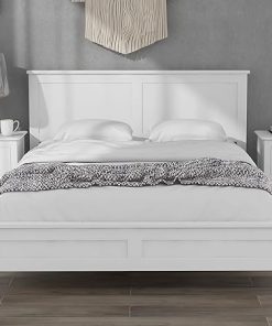 Softsea Full Bed Frame with Headboard Footboard Wood Slat Support