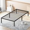 OLIXIS Twin Metal Bed Frame 14 Inch High with Storage No Box Spring