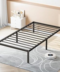 OLIXIS Twin Metal Bed Frame 14 Inch High with Storage No Box Spring