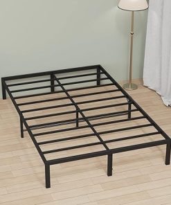 Queen Bed Frame with Storage 14 Inch Heavy Duty Metal No Box Spring