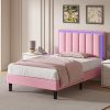 Giantex Twin Loft Bed with Desk and Storage Shelf, Heavy Duty Frame 3