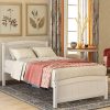 Velvet Platform Full Bed Frame with Heavy Duty Metal Support Blue 4