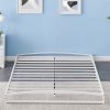 King Size Tufted Velvet Bed Frame with Headboard and Easy Assembly 4
