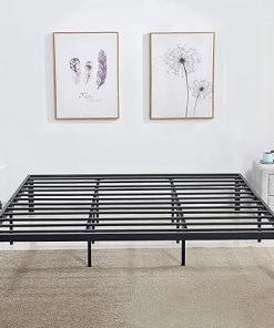 VECELO 14 Inch King Metal Platform Bed Frame with Steel Slat Support 2